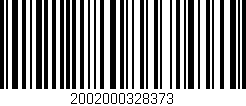Código de barras (EAN, GTIN, SKU, ISBN): '2002000328373'