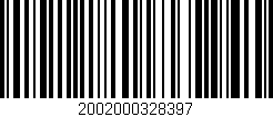 Código de barras (EAN, GTIN, SKU, ISBN): '2002000328397'