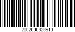 Código de barras (EAN, GTIN, SKU, ISBN): '2002000328519'