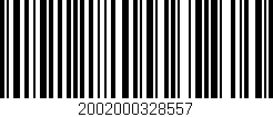 Código de barras (EAN, GTIN, SKU, ISBN): '2002000328557'