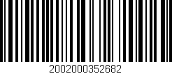 Código de barras (EAN, GTIN, SKU, ISBN): '2002000352682'