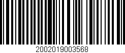 Código de barras (EAN, GTIN, SKU, ISBN): '2002019003568'