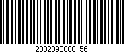 Código de barras (EAN, GTIN, SKU, ISBN): '2002093000156'