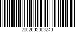 Código de barras (EAN, GTIN, SKU, ISBN): '2002093003249'