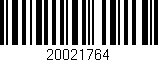 Código de barras (EAN, GTIN, SKU, ISBN): '20021764'