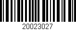 Código de barras (EAN, GTIN, SKU, ISBN): '20023027'