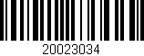 Código de barras (EAN, GTIN, SKU, ISBN): '20023034'
