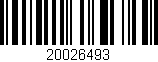 Código de barras (EAN, GTIN, SKU, ISBN): '20026493'