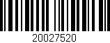 Código de barras (EAN, GTIN, SKU, ISBN): '20027520'