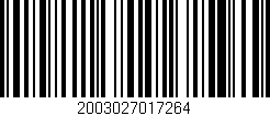 Código de barras (EAN, GTIN, SKU, ISBN): '2003027017264'