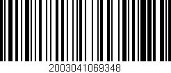 Código de barras (EAN, GTIN, SKU, ISBN): '2003041069348'