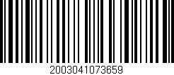 Código de barras (EAN, GTIN, SKU, ISBN): '2003041073659'
