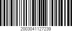 Código de barras (EAN, GTIN, SKU, ISBN): '2003041127239'