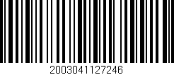 Código de barras (EAN, GTIN, SKU, ISBN): '2003041127246'