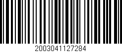 Código de barras (EAN, GTIN, SKU, ISBN): '2003041127284'