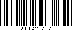 Código de barras (EAN, GTIN, SKU, ISBN): '2003041127307'