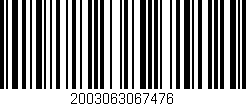 Código de barras (EAN, GTIN, SKU, ISBN): '2003063067476'
