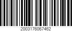 Código de barras (EAN, GTIN, SKU, ISBN): '2003176067462'
