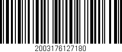 Código de barras (EAN, GTIN, SKU, ISBN): '2003176127180'