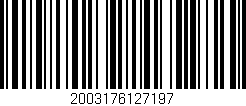 Código de barras (EAN, GTIN, SKU, ISBN): '2003176127197'