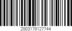Código de barras (EAN, GTIN, SKU, ISBN): '2003178127744'