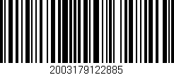Código de barras (EAN, GTIN, SKU, ISBN): '2003179122885'