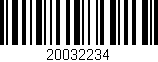 Código de barras (EAN, GTIN, SKU, ISBN): '20032234'