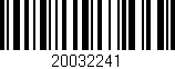 Código de barras (EAN, GTIN, SKU, ISBN): '20032241'