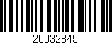 Código de barras (EAN, GTIN, SKU, ISBN): '20032845'