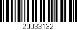 Código de barras (EAN, GTIN, SKU, ISBN): '20033132'