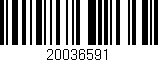 Código de barras (EAN, GTIN, SKU, ISBN): '20036591'