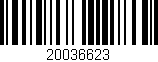 Código de barras (EAN, GTIN, SKU, ISBN): '20036623'