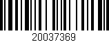 Código de barras (EAN, GTIN, SKU, ISBN): '20037369'