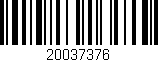 Código de barras (EAN, GTIN, SKU, ISBN): '20037376'