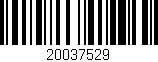 Código de barras (EAN, GTIN, SKU, ISBN): '20037529'