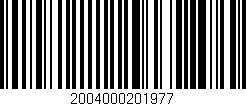Código de barras (EAN, GTIN, SKU, ISBN): '2004000201977'