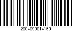 Código de barras (EAN, GTIN, SKU, ISBN): '2004098014169'