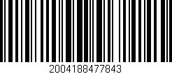 Código de barras (EAN, GTIN, SKU, ISBN): '2004188477843'