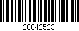 Código de barras (EAN, GTIN, SKU, ISBN): '20042523'