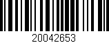 Código de barras (EAN, GTIN, SKU, ISBN): '20042653'
