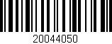 Código de barras (EAN, GTIN, SKU, ISBN): '20044050'