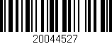 Código de barras (EAN, GTIN, SKU, ISBN): '20044527'