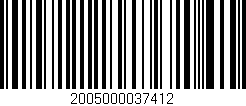 Código de barras (EAN, GTIN, SKU, ISBN): '2005000037412'