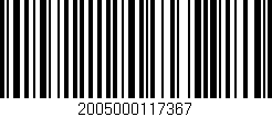 Código de barras (EAN, GTIN, SKU, ISBN): '2005000117367'