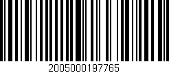 Código de barras (EAN, GTIN, SKU, ISBN): '2005000197765'