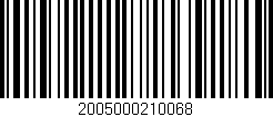 Código de barras (EAN, GTIN, SKU, ISBN): '2005000210068'