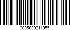 Código de barras (EAN, GTIN, SKU, ISBN): '2005000211355'