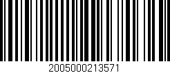 Código de barras (EAN, GTIN, SKU, ISBN): '2005000213571'