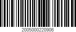 Código de barras (EAN, GTIN, SKU, ISBN): '2005000220906'