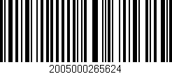 Código de barras (EAN, GTIN, SKU, ISBN): '2005000265624'